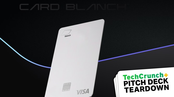 CardBlanchAngelPitchDeckTechCrunchPitchDeckTeardown Slide COVER 1